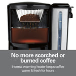 Hamilton Beach 12-Cup Programmable Drip Coffee Maker Machine, Dispensing Coffee Pot, Cafetera, Black – view 3