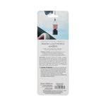 Back of Better Homes & Gardens Warm Leathered Amber hanging car diffuser packaging showing product description and usage instructions