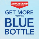 Light blue promotional graphic with the BioAdvanced logo and large text that reads 'GET MORE FROM THE BLUE BOTTLE'.