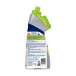 Rear view of BISSELL PET PRO OXY stain destroyer bottle showing product instructions and barcode on the back label.