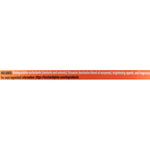Close-up orange ingredient strip from BIZ packaging listing surfactants, enzymes and fragrance