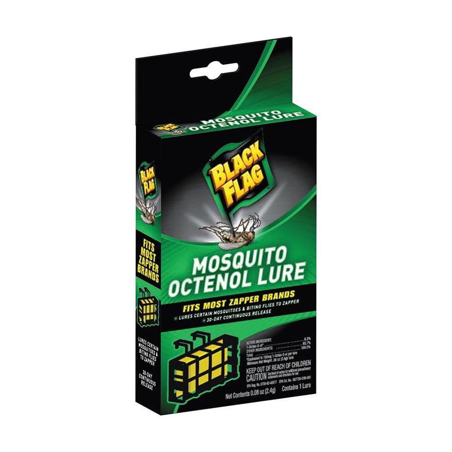 Black Flag Mosquito Octenol Lure retail box with green and black branding and product name on front