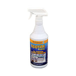 Booyah Clean spray bottle with trigger head and blue-yellow label shown against a white background.