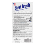 Back of Bowl Fresh product box with detailed instructions, warnings and barcode in black text on white background