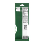 Back of green Breath Savers spearmint package showing nutrition facts, barcode and QR code panel