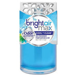 Bright Air Max Cool + Clean scented oil air freshener with blue liquid and decorative label