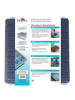 Back of Burpee SuperSeed tray packaging with instructions and product information printed on a white label