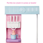 Barbie Careers Ice Cream Shop Playset with Blonde Doll, Ice Cream Machine, Molds, Dough, Accessories – view 3