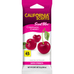 Tall front-facing California Scents Coronado Cherry Scent Bloc package with cherry illustrations and 45-day icon