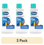Three Carbona Stain Devils bottles for ink, marker & crayon displayed side-by-side with teal caps and label art