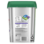Back of Cascade Platinum silver tub showing usage instructions, barcode and an actual-size pac illustration