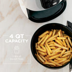 Ninja Air Fryer 4-Qt, 3-in-1, Air Fry Reheat Dehydrate, Nonstick, Dishwasher Safe, Compact, AF100WMWH White – view 2
