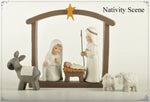 Nativity Scene Set, 12-Piece Holy Family Figurine, Hand Painted Mini Decorative Religious Christmas Figurines – view 3