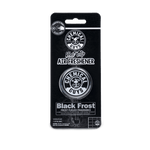 Chemical Guys Black Frost vent-clip air freshener in original black retail blister packaging, front view
