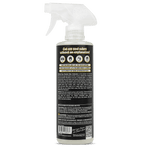 Rear view of Chemical Guys Ghosted Odor Eliminator spray bottle showing product label text and instructions