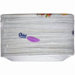 Clear-wrapped stack of Chinet disposable appetizer/dessert plates showing logo and purple label