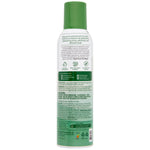 Rear view of Citrus Magic Bamboo Rainforest air freshener can showing product text, instructions and green cap