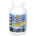 Studio shot of Clean Shot Crystal Drain Opener bottle showing front label and product branding