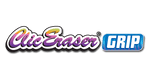 ClicEraser GRIP logo graphic with stylized colorful script and blue GRIP badge on transparent background.