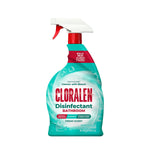 Isolated Cloralen Disinfectant Bathroom spray bottle front on white background showing label and red logo