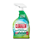 Cloralen green spray bottle labeled Laundry Stain Remover with white trigger sprayer