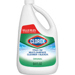 Clorox Clean-Up multi-surface cleaner large refill jug with handle, green label and Clorox logo marked 64 fl oz