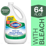 Clorox Clean-Up multi-surface cleaner value refill jug with 'value refill' badge and 64 fl oz size callout panel