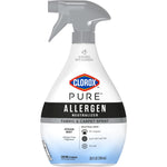 Front view of Clorox PURE Allergen Neutralizer fabric and carpet spray bottle