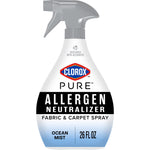 Clorox PURE Allergen Neutralizer trigger spray bottle with ocean-mist gradient label