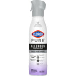 Clorox PURE Allergen Neutralizer Daily Air Spray canister in white and purple with gray spray actuator, front label visible