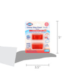 Clorox Stay Fresh Pods two-pack blister on white background with hand silhouette and size dimensions