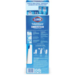 Back panel of Clorox ToiletWand box showing product images, usage icons and barcode at bottom