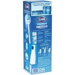 Rear view of Clorox ToiletWand box showing product illustrations, directions and assembly instructions