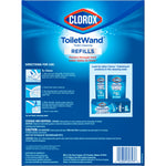 Back of Clorox ToiletWand refills box showing directions for use, warnings, and product images
