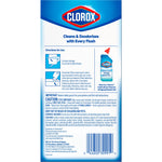 Back of Clorox Ultra Clean Toilet Tablets box showing directions, caution text and barcode
