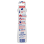 Back of Colgate toothbrush blister card with product information, icons and barcode for Minions kids pack