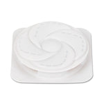 White circular Combat-style ant bait station cartridge on a square white backing, shown on white background