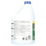 Rear three-quarter view of a Comet Ultra bleach jug showing precautionary text and barcode
