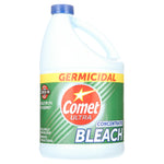 Front view of a Comet Ultra germicidal bleach jug with green label and yellow band