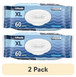 Two Cottonelle XL flushable wipes flip-top packs stacked horizontally on a white background with a '2 Pack' label below.