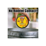 Photo-style image of a hand holding a d-CON covered mouse trap over a trash bin with headline 'No Rodent Contact!','filename':'d-con-hand-holding-trap-over-bin-photo-style