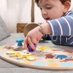 Melissa & Doug First Play Wooden Jumbo Knob Safari Animal Puzzle (3 pcs) – view 2