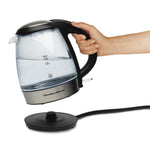 Hamilton Beach Electric Glass Kettle, Tea & Water Kettle 1.2L, Black – view 2
