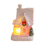 PPKVUFD 1Pc Christmas Village LED Lighted Christmas Village Houses with Figurines, Christmas Village Collection Indoor Room Decor Collectible Buildings – view 2