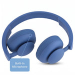 onn Wireless On-Ear Headphones, Blue – view 3