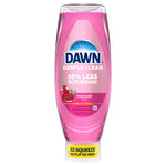 Front-facing pink Dawn Gentle Clean EZ-Squeeze bottle with pomegranate graphic and an EZ-Squeeze cap