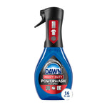 Isolated Dawn Heavy Duty Powerwash dish spray bottle with 16 fl oz badge on white background