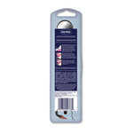 Back of DenTek Professional Oral Care Kit retail blister pack showing navy instruction panel, warnings and barcode at the bottom.