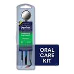 DenTek Professional Oral Care Kit in blister packaging showing mirror and three dental tools with green product label.