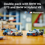 LEGO Speed Champions BMW M4 GT3 & BMW M Hybrid V8 Building Toys - Race Car Toys for Kids, Boys & Girls, Ages 9+ - Birthday Gift W/ 2 Minifigures - 76922 – view 3